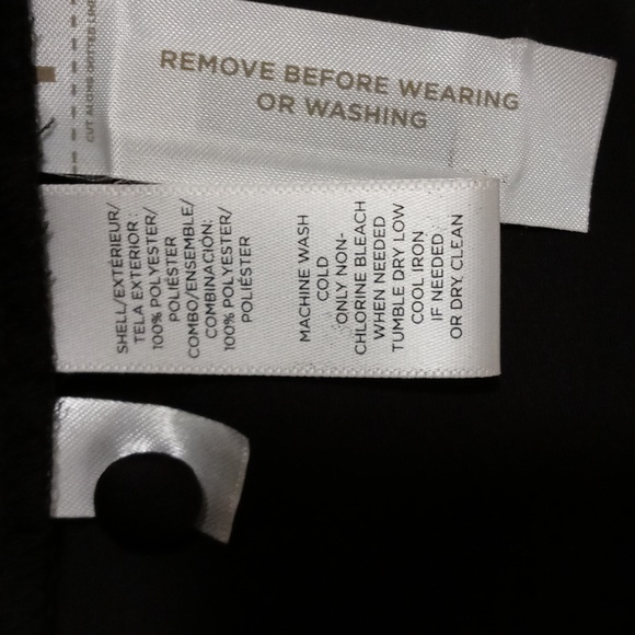 🆕️ 🖤LOFT🖤 - Black L/S Dress w/Sheer Polka Dot Ruffle Detail - Picture 13 of 16